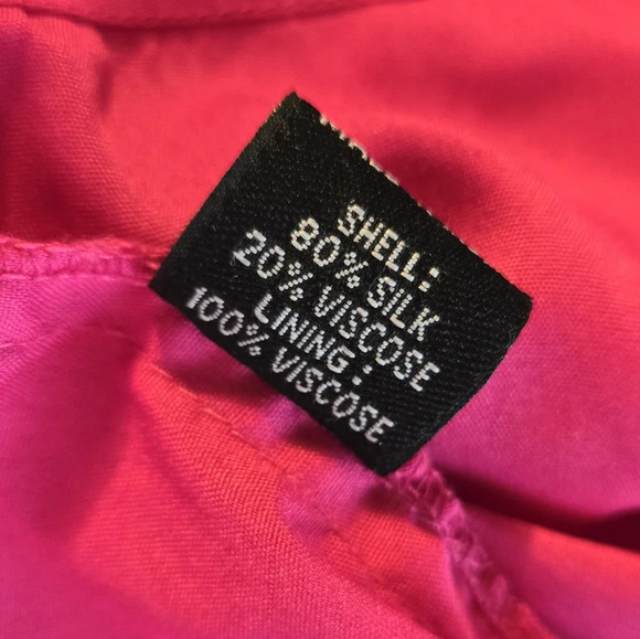 Beautiful Karina Grimaldi Silk Peplum Blouse EUC 😍 - Picture 11 of 13